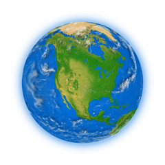 North America on planet Earth