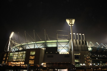 Melbourne Cricket Ground at night