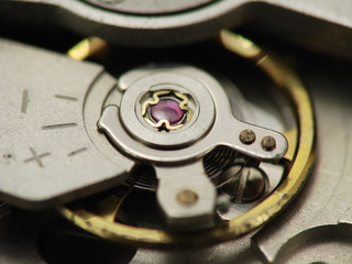 Orologio meccanico all'interno