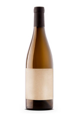Wine bottle with etiquette
