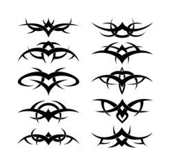 Patterns of tribal tattoo for design use