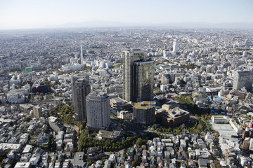 Aerial view of Ebisu areas