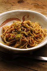 Spaghetti con broccoli Espaguetis con brócoli