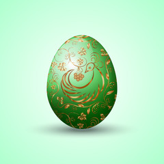 Vector illustration of painted Eastern egg