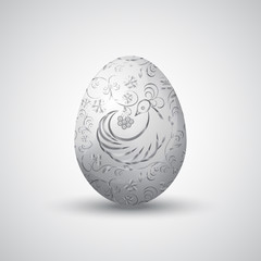 Vector illustration of painted Eastern egg