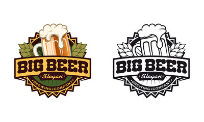 Brewing Company Logo Emblemat