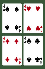four cards