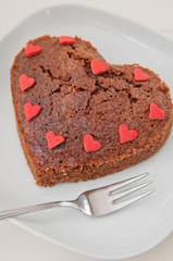 Schokoladenherz Kuchen