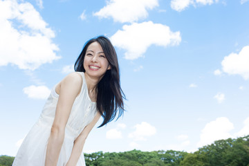 Fototapeta premium リラックスする女性
