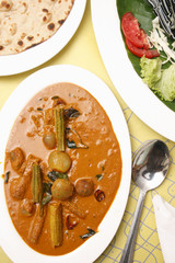 Drumstick Baby Onion is type of Sambar or lentil soup