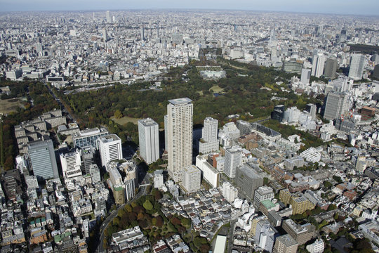 Aerial View Of Aoyama Areas