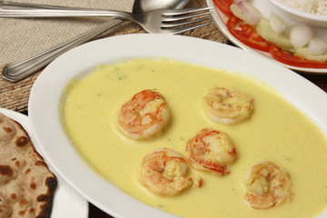 Prawn Caldine - prawn in mustard and turmeric curry