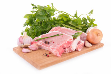 raw pork chop