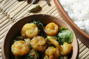 Sukhi Kolmi - A maharashtrian prawn dish