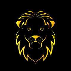 Vector image of an lion head