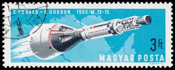 HUNGARY - CIRCA 1966: stamp printed by Hungary, shows Manned Spa