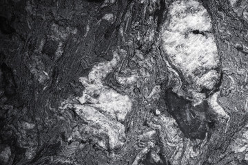 Black and white marble pattern. Natural photo background texture