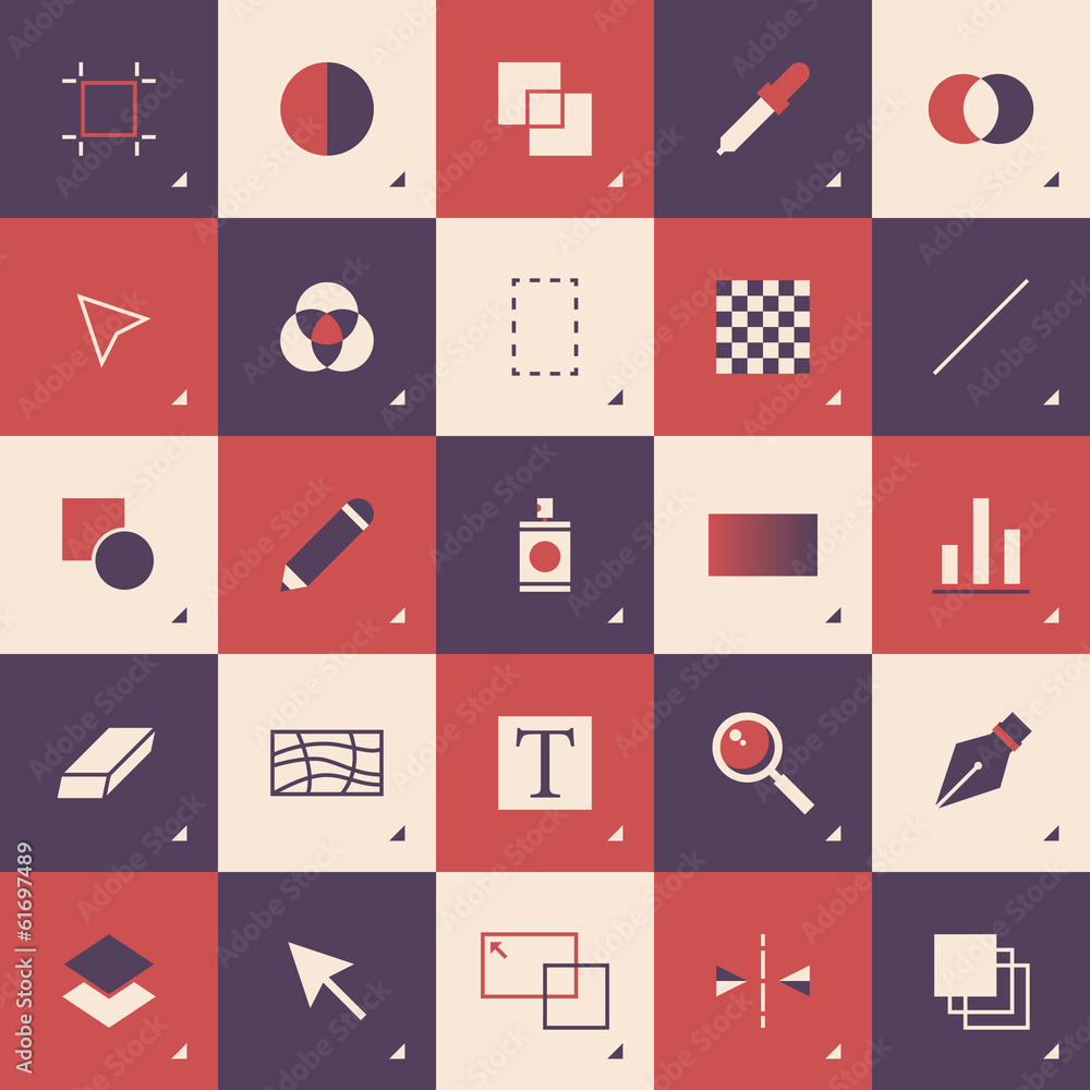 Poster abstract graphic design toolbar pattern