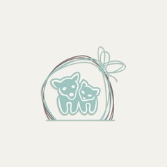 cat and dog logo