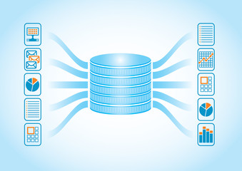 Technology concept - cloud computing