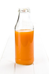 bottle of carrot juice