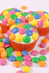 cupcake con smarties