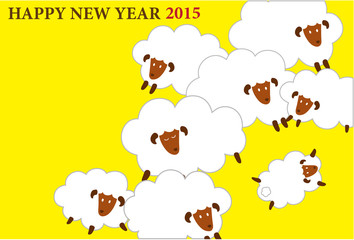 ヒツジの年賀状,