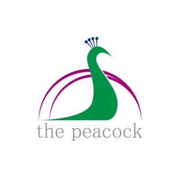 Vector logo Peacock