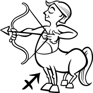 sagittarius zodiac sign cartoon