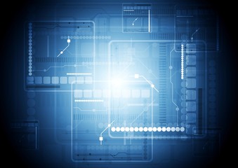 Bright tech vector design