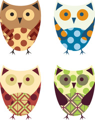 Cute Vector Collection of Owls
