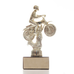 Motorcycle trophy off road and motocross theme