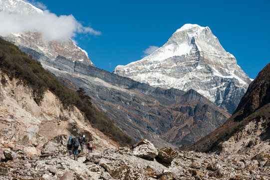 Trekking in Everest region, Himalayas of Nepal