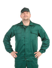 Worker in workwear.