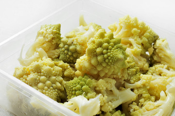 cooked romanesco broccoli