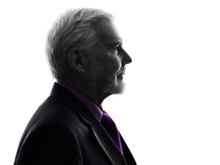 senior business man silhouette
