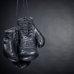old boxing gloves