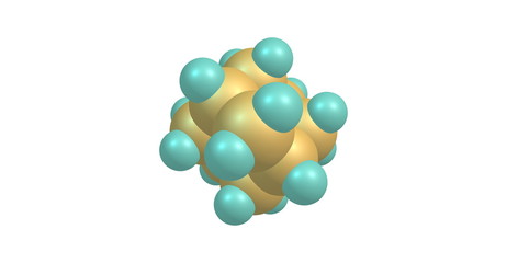 Adamantane molecular model isolated on white