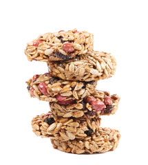Stack of candied peanuts sunflower seeds.