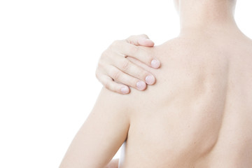 Pain in the men's shoulder