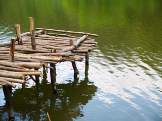 Old wooden pier