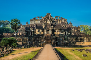baphuon temple angkor thom cambodia - obrazy, fototapety, plakaty