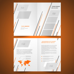 booklet design template catalog brochure folder leaflet vector