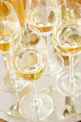 Refreshring White Wine in a Glass