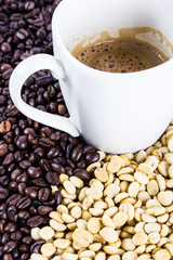 coffee and coffee beans