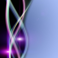Fototapeta premium futuristic wave background design with lights