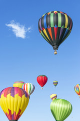 Colorful hot air balloons