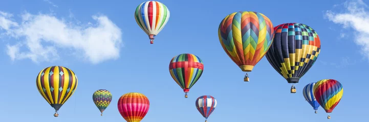 Fotobehang Ballon Kleurrijke heteluchtballonnen