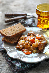meat stewed in beer