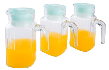 orange juice on a background